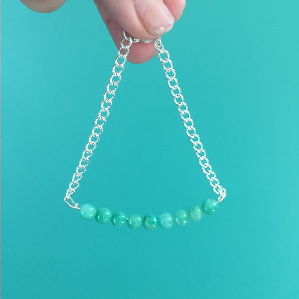 Handmade Jade Bead Bracelet